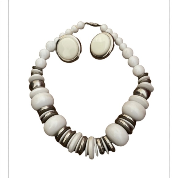 Mod vintage necklace and earrings circa 1960’s L - Picture 2 of 8